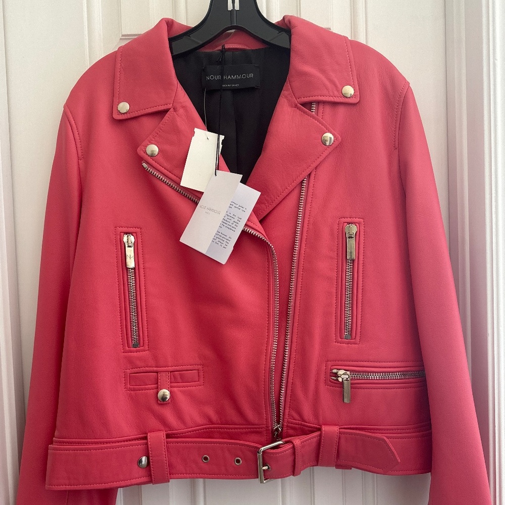 Nour Hammour Leather Jacket